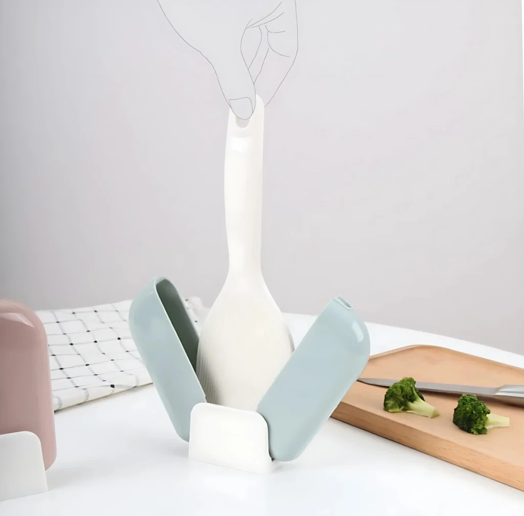 Rice Spoon and Holder Set