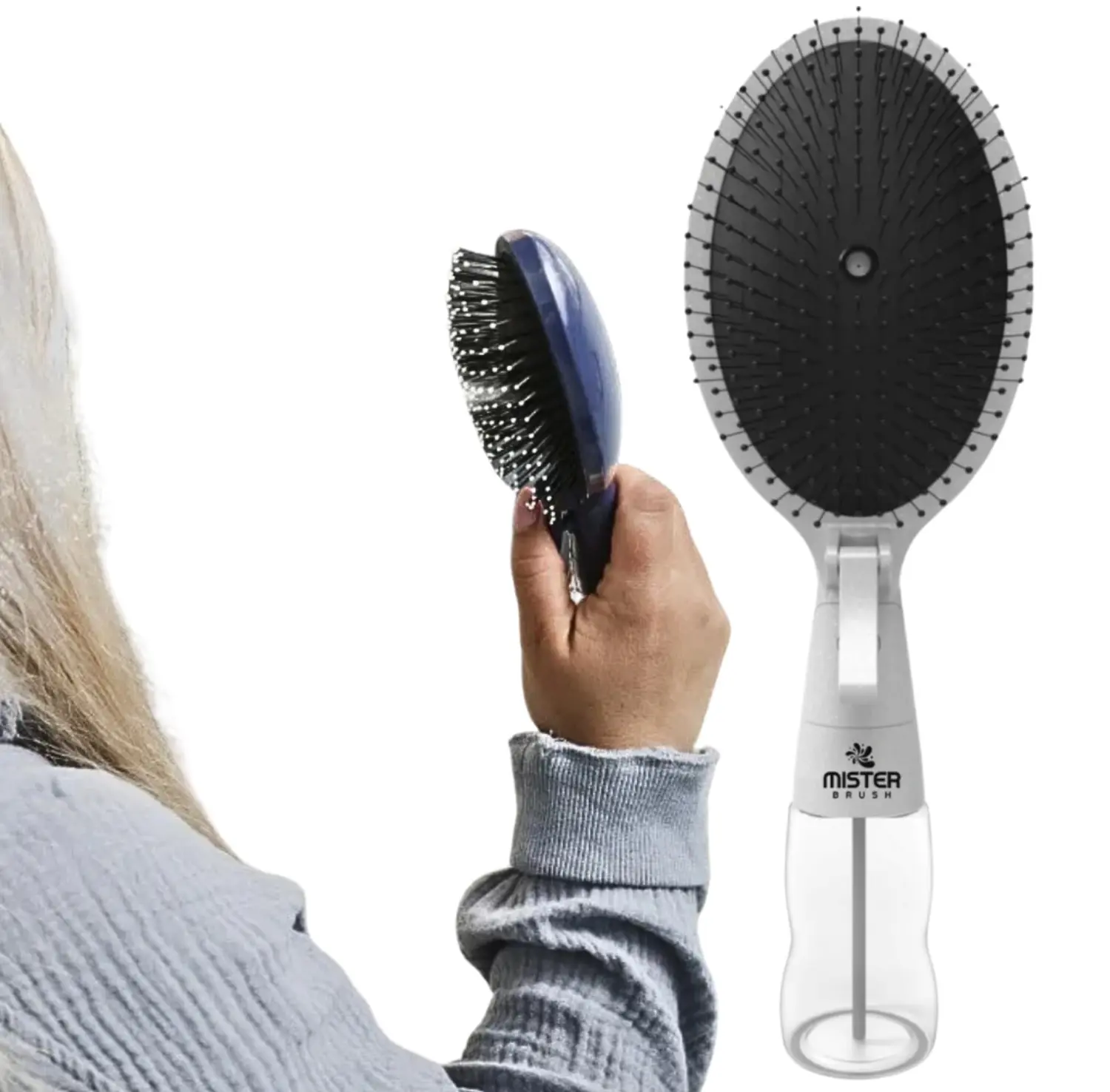 2-in-1 Hairbrush with Spray