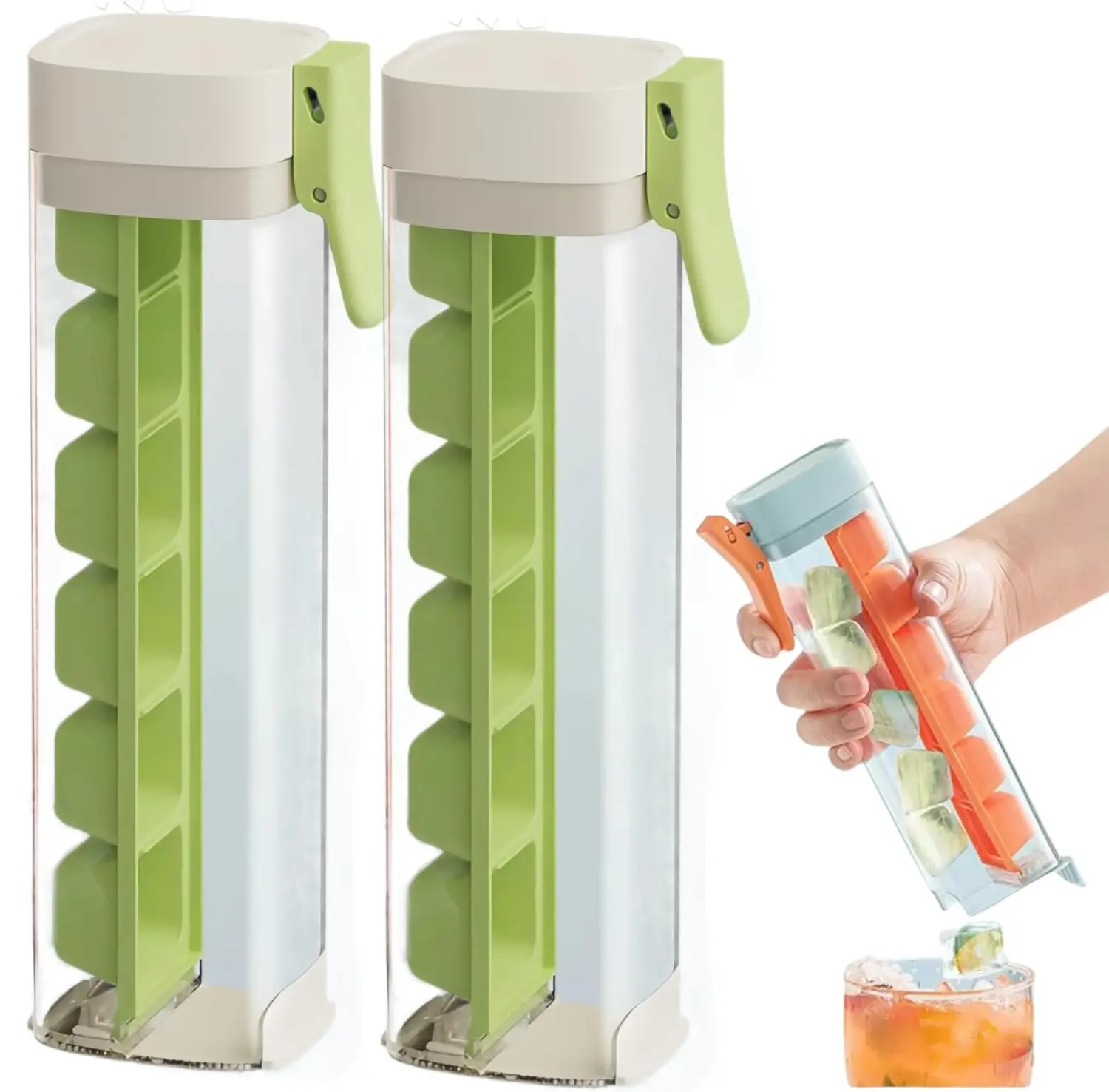 One Hand Ice Cube Tray